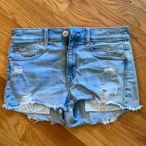 Denim shorts